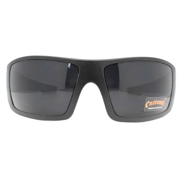 Pugs Customs Style 914 Black Matte Wrap Sunglasses - NEW CONDITION - Picture 4 of 11